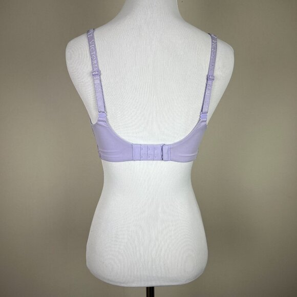 Victorias Secret Bra 34DD Purple Body By Victoria Unlined Demi Semi-Sheer Floral - Picture 5 of 14